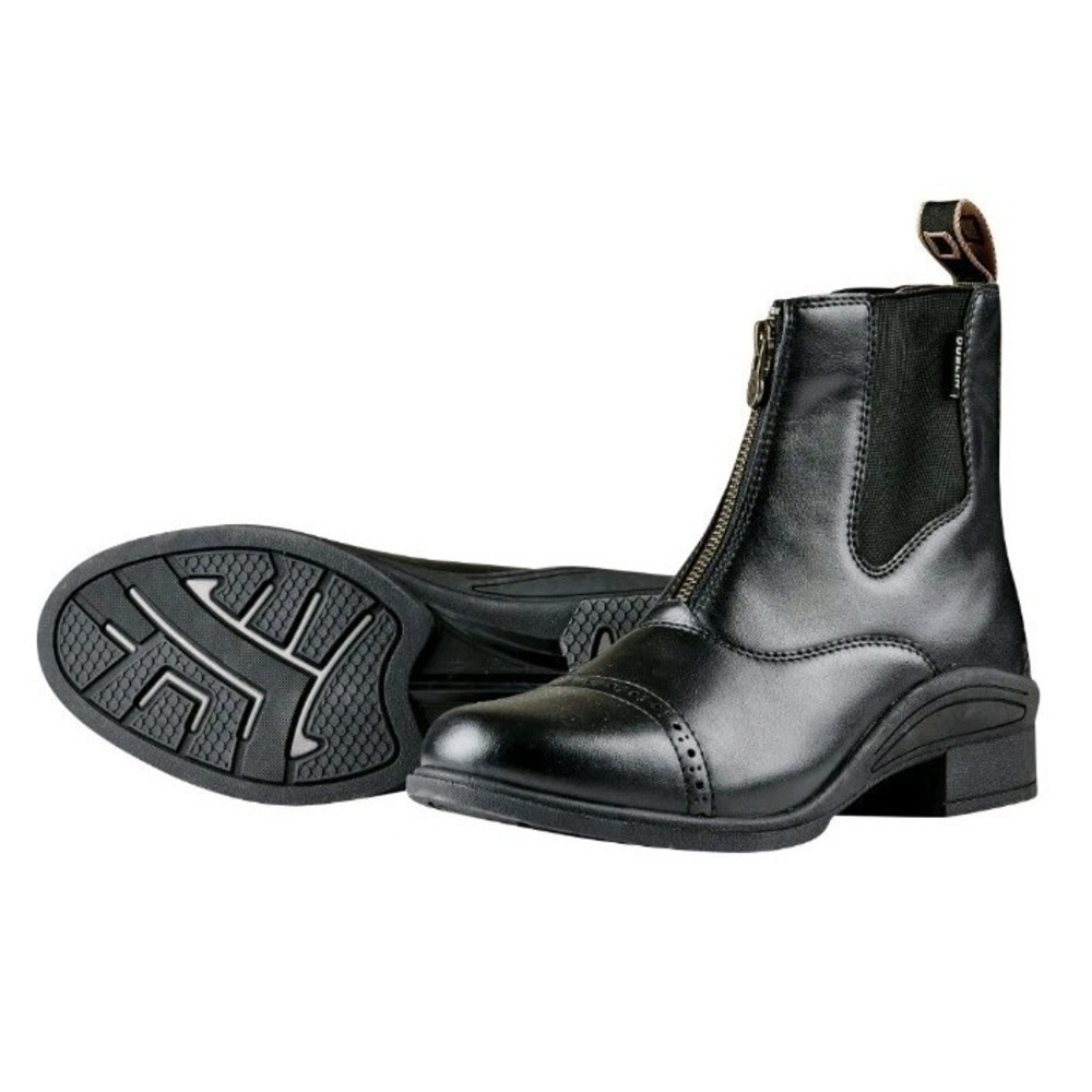 Dublin Girls Kids ALTITUDE Front Zip Paddock Boots BLACK US 3 EUR 33 Moto Zip